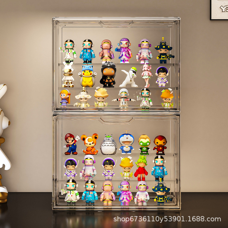 Blind box multi-layer storage display box, Lego figurine model display cabinet, Pop Mart figurine transparent storage box pic 7