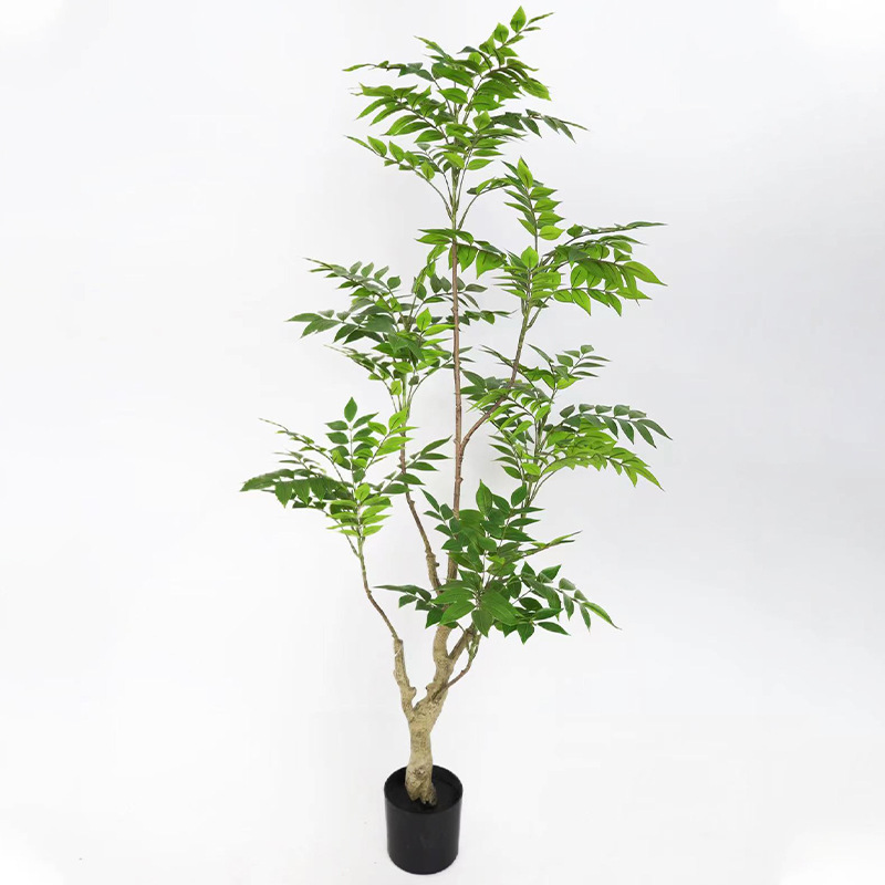仿真绿植漆树假树工厂直售家居卧室阳台景观装饰盆栽宠物园艺盆景详情6