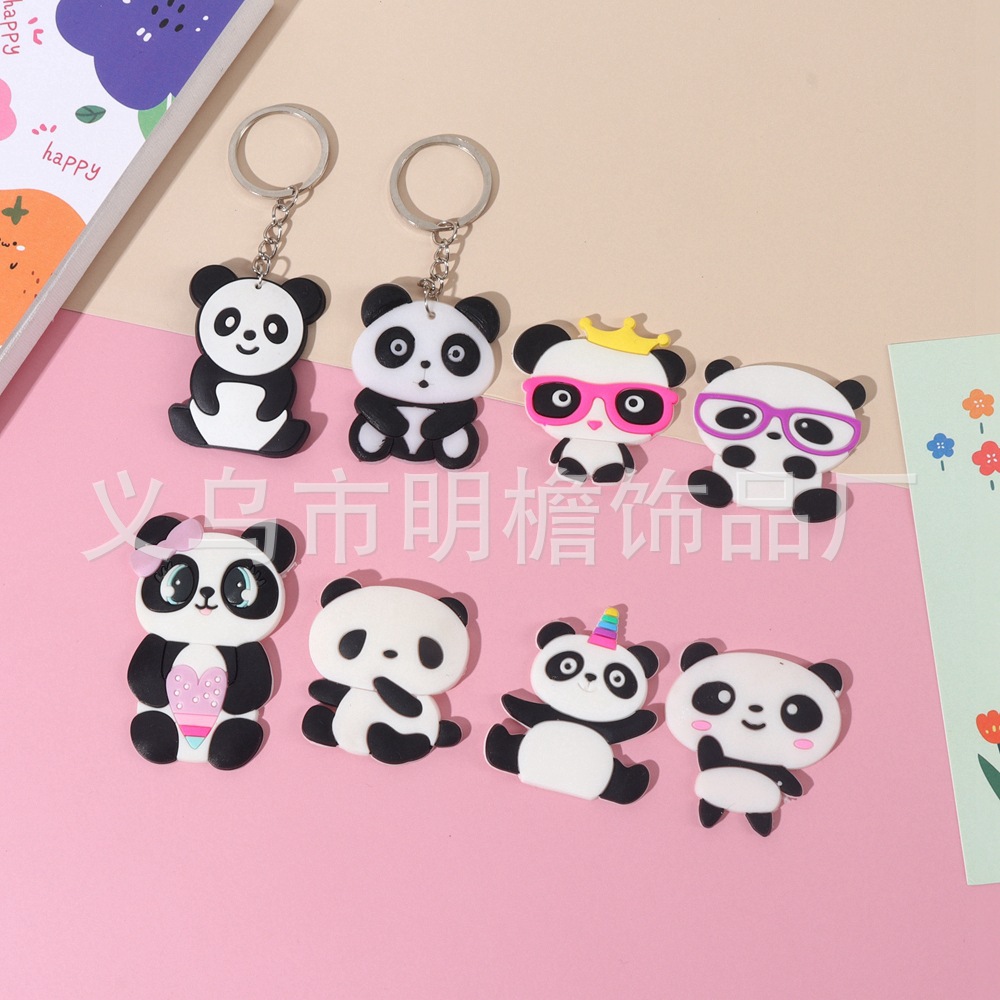 厂家直销新款PVC卡通钥匙扣小礼品卡通动物钥匙扣汽车钥匙扣批发详情1