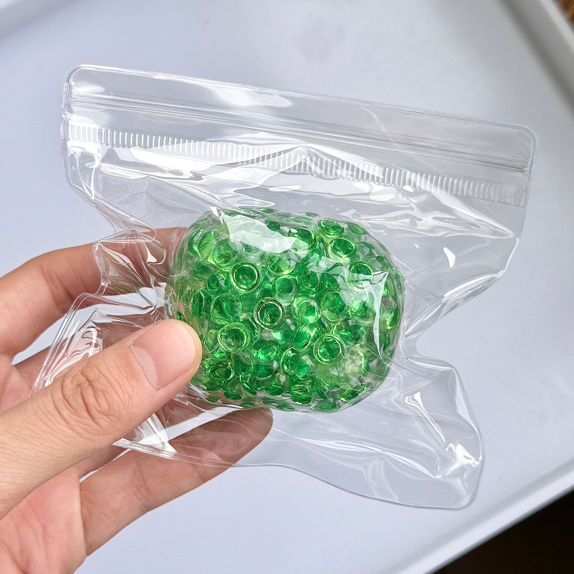 手作球透明冰川珠子爆爆珠解压发泄吵吵球创意玩具儿童无毒减压玩具详情6