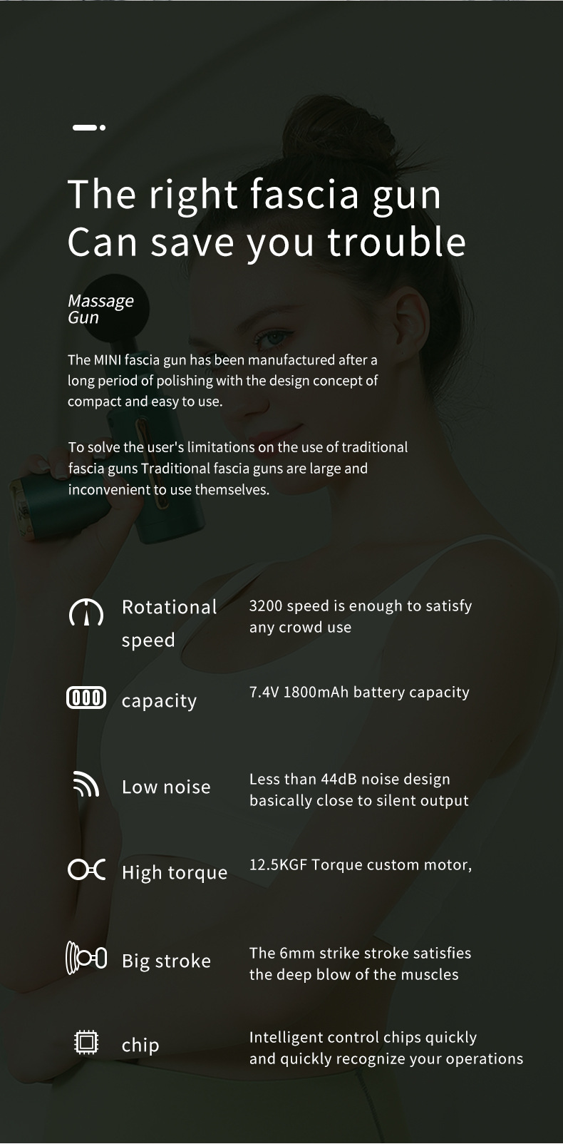 Customized factory direct supply USB cold and hot compress muscle relaxation fitness machine portable fascia snatch cross-border wholesale C72 pic 2