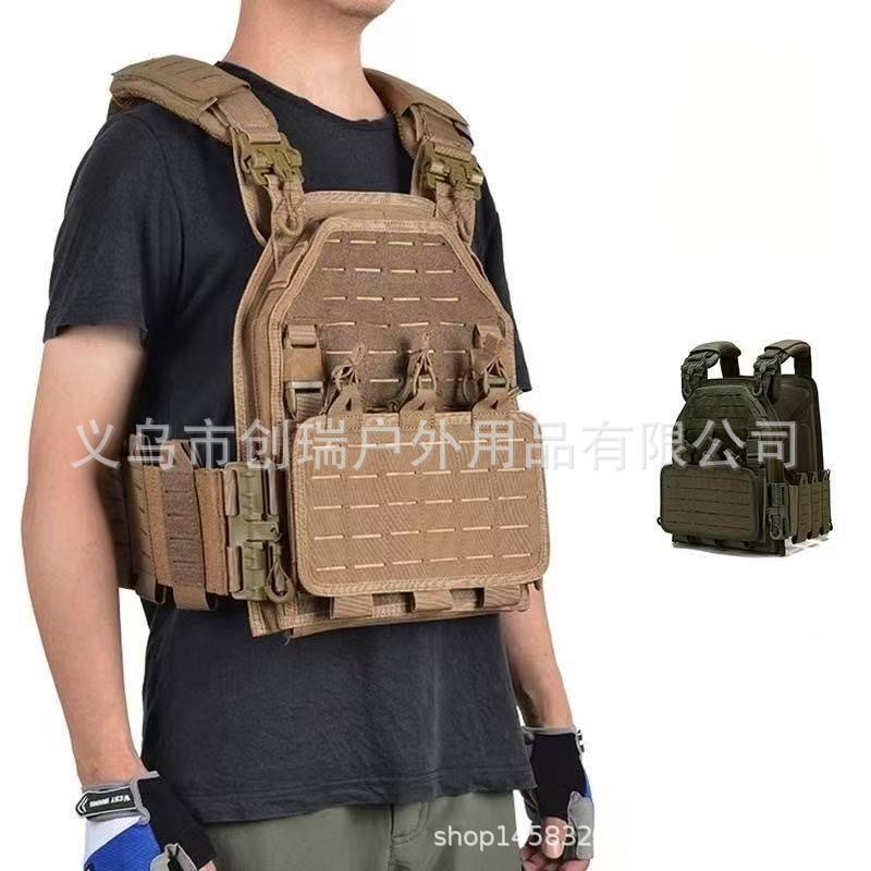 跨境户外战术背心快拆可调节快拆战术马甲特勤装备作训外贸MOLLE详情1