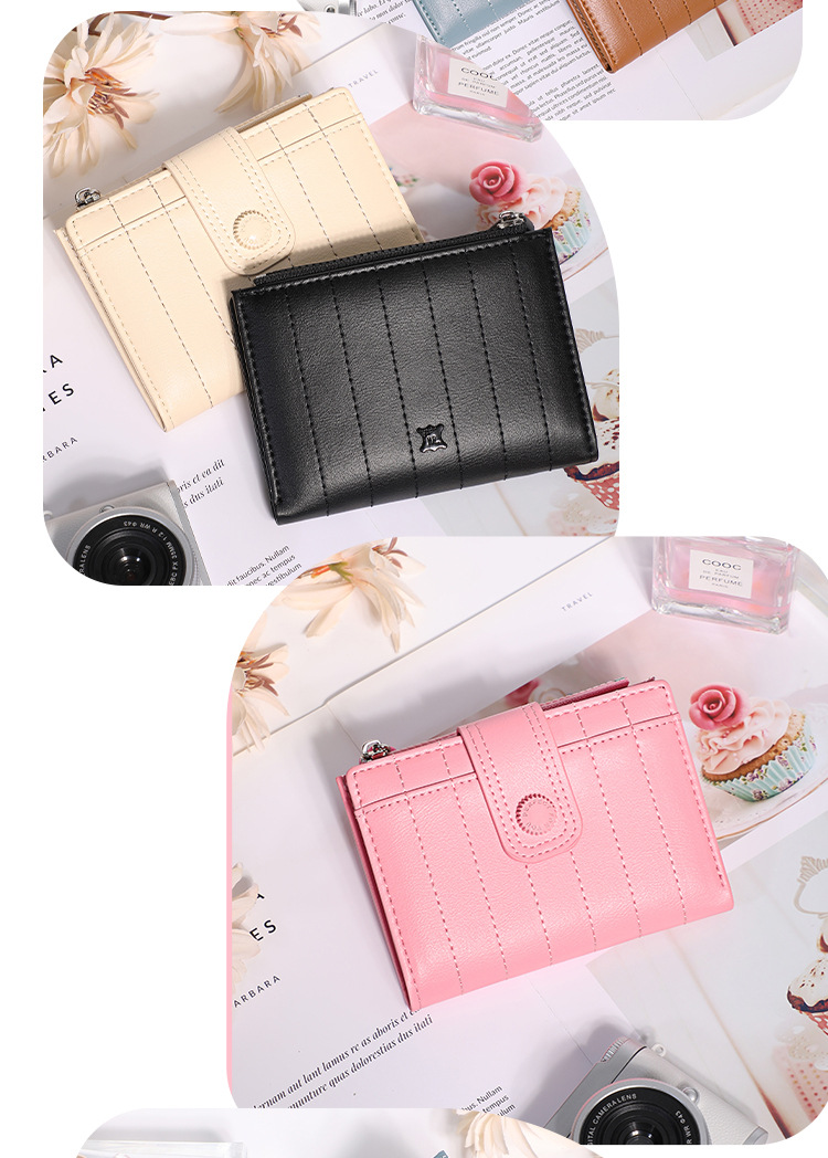 跨境新款钱包大容量超薄小卡包多卡位日系小巧精致超纤小钱包女详情13