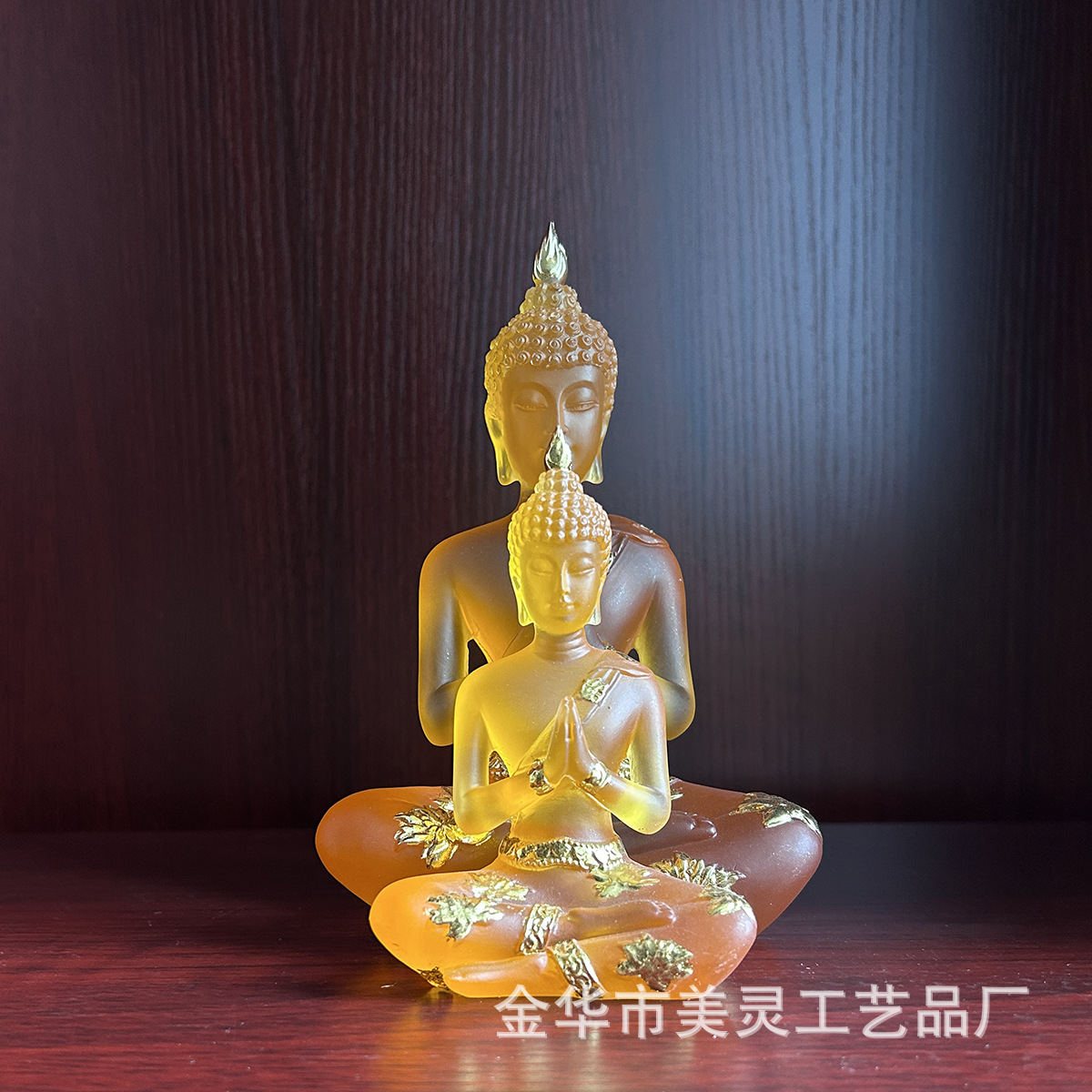 水琉璃佛像合手坐佛跨境热销禅意居家饰工艺品泰式印度佛树脂摆件详情22