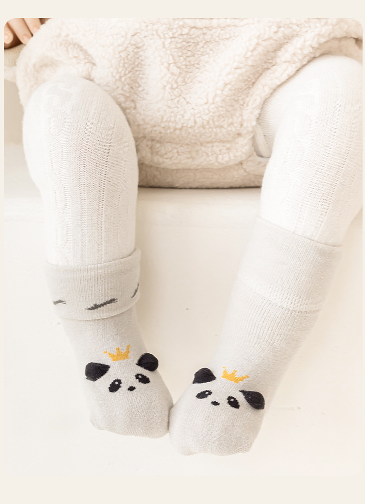 Baby socks, thickened and warm for autumn and winter, floor socks for babies, 0-1 year old, loop cartoon mid-calf socks for infants and toddlers, new birth socks pic 24
