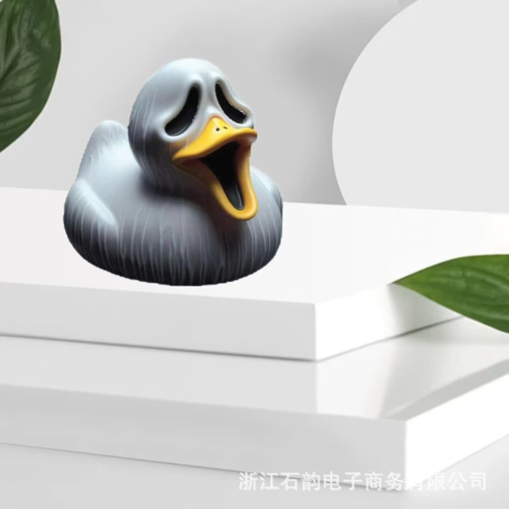 跨境新品厂家直销恐怖电影鸭子雕像万圣节礼物摆件超级有趣礼物详情7