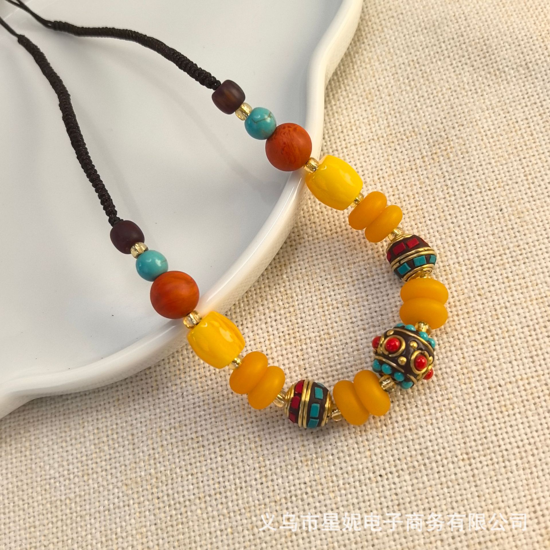 Colorful bead necklace for women, short and elegant pearl lanyard jewelry, classic necklace, fashionable and versatile pic 11