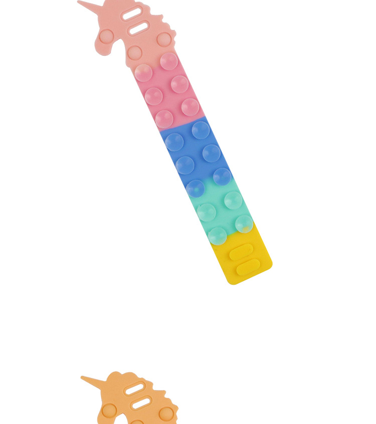 Science and education cross-border stress-relieving toys: Dinosaur Magic Suction Cup, Silicone Unicorn Bracelet, Stress-relieving Silicone Sheet series pic 7