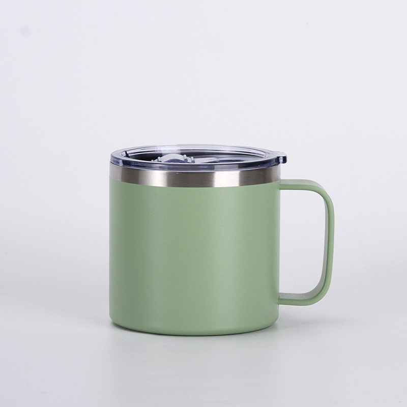 Cross-border 12oz and 14oz stainless steel handle cups, vacuum double-layer large-capacity insulated cups, household portable mugs pic 12