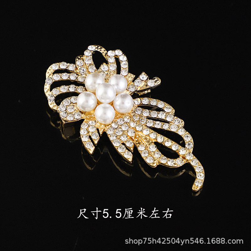 韩版质感胸针女高级感合金胸花轻奢小众镶钻固定防走光别针大衣饰详情32