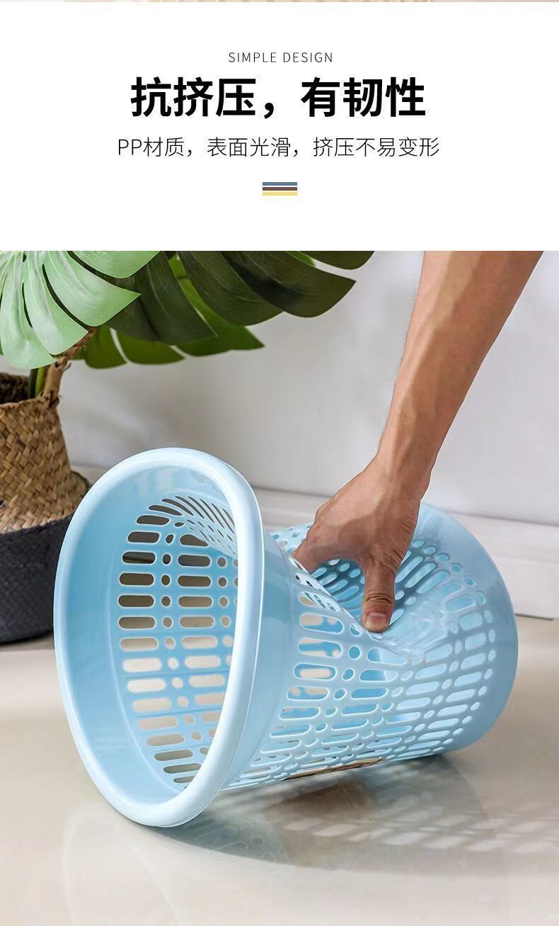 Hollowed-out trash can, household hygiene bucket, wastebasket, dry and wet classified trash can, bathroom toilet paper bucket, large capacity pic 3