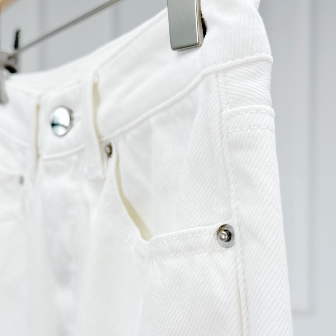 男士白色牛仔裤工作牛仔裤男款系带休闲牛仔裤摆摊用小商品详情11