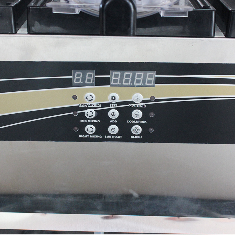The X-450 snow melting machine is a commercial three-cylinder snow mud machine, ice cream machine, ice granule machine, snow granule machine and cold drink machine pic 2