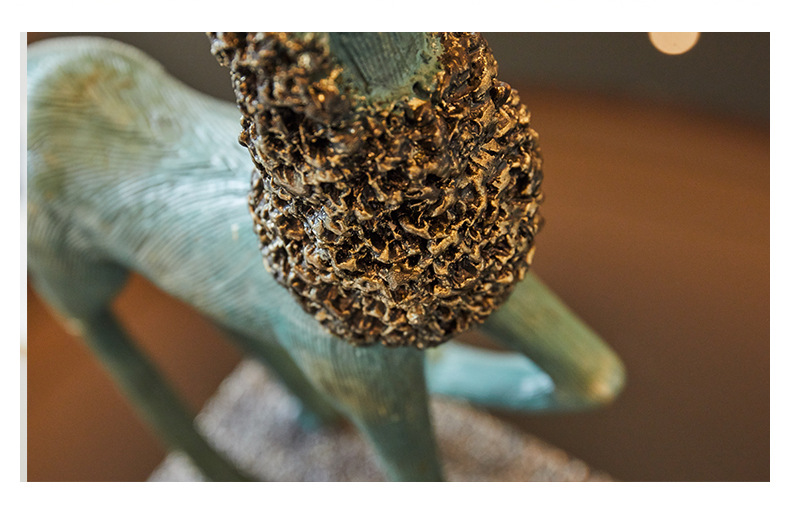 American-style elk ornaments, creative home living room TV cabinet, wine cabinet, soft furnishings, model room, housemoving gifts pic 10