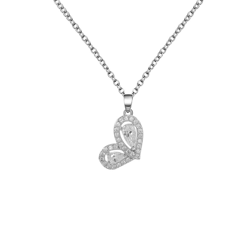 Zhuoheng Zhenxuan s925 Pure Silver Clover Necklace with micro-inlaid zircon, exquisite and compact design, fashionable little dress necklace for women pic 29