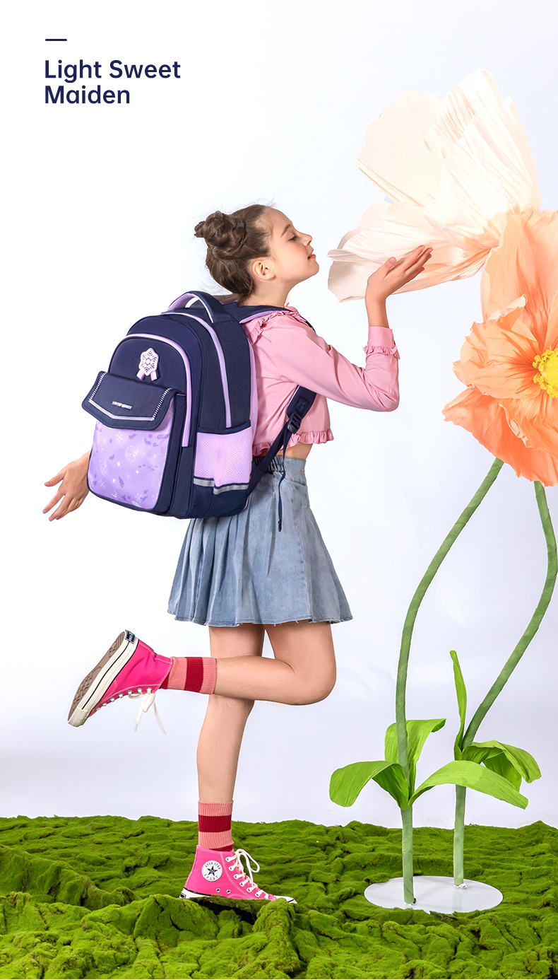 迪士尼书包1-6年级小学生男女孩护脊减负儿童大容量背包双肩包详情17