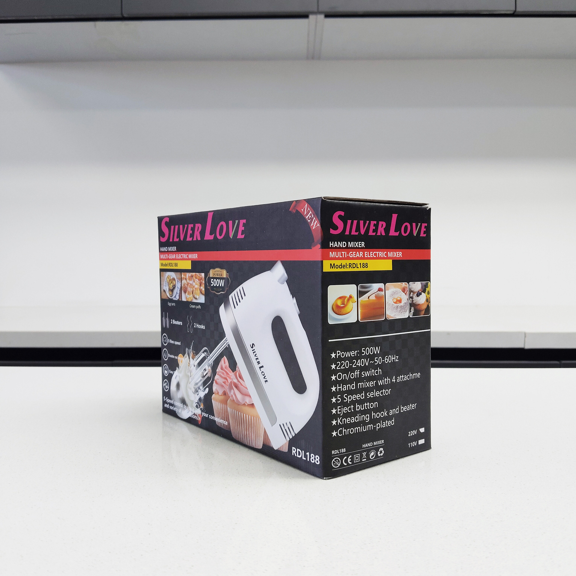 Cross-border foreign trade European standard multi-functional electric egg beater, household handheld high-power egg beater, electric baking mixer Z209 pic 5