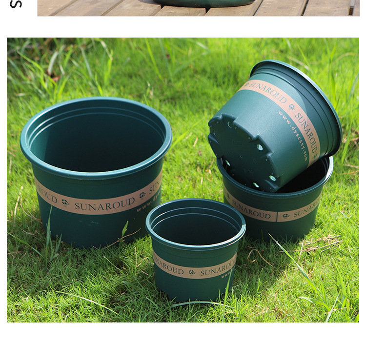 加厚塑料花盆阳台绿萝盆栽草莓月季花盆批发特大号花盆树脂加仑盆详情26