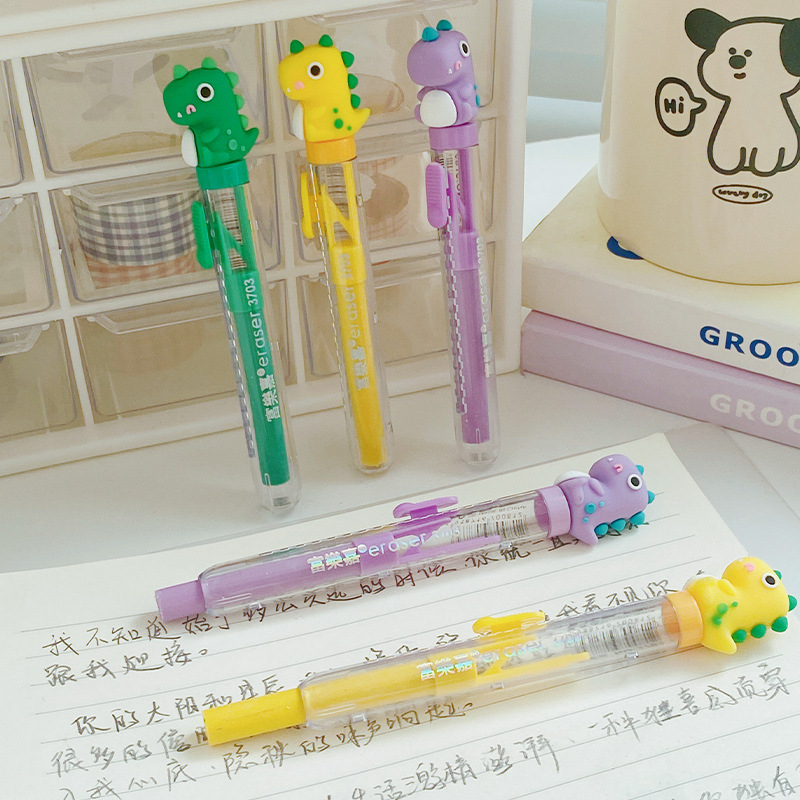 Cartoon DIY eraser, cute Japanese dinosaur eraser, student writing and modification eraser, office stationery wholesale pic 8