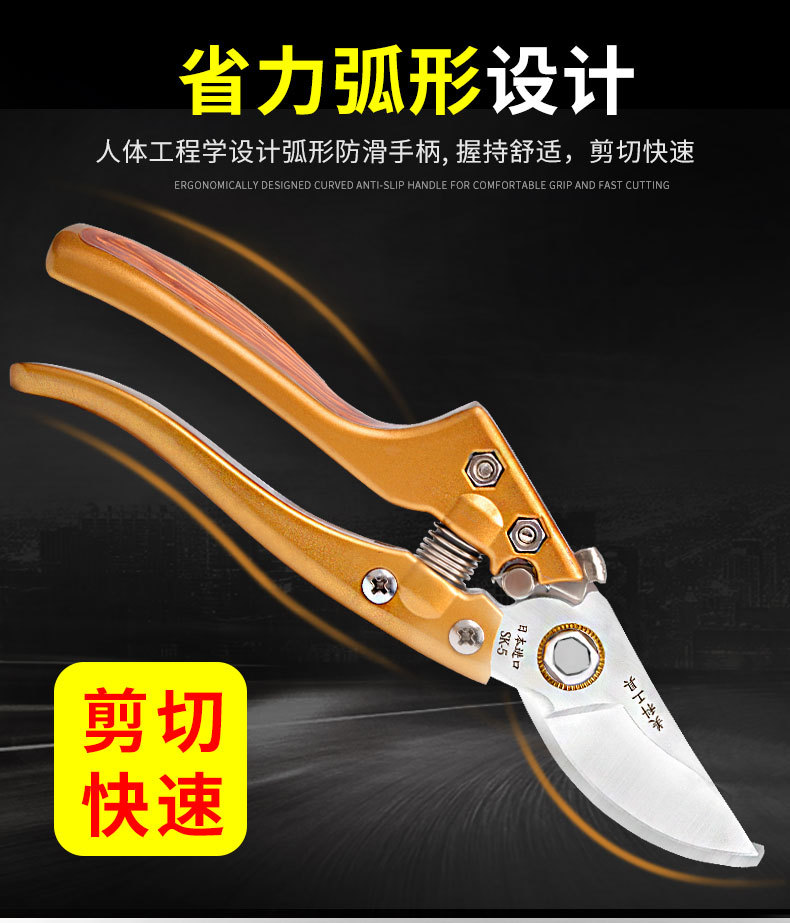 修枝剪园艺剪刀果树剪家用省力修树枝剪子修花工具日本外贸园林剪详情8