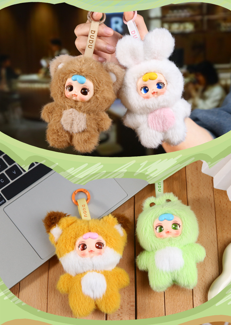 Cartoon plush girl milk candy blind box, trendy plush toy, plush pendant blind box, cute animal party blind box decoration pic 16
