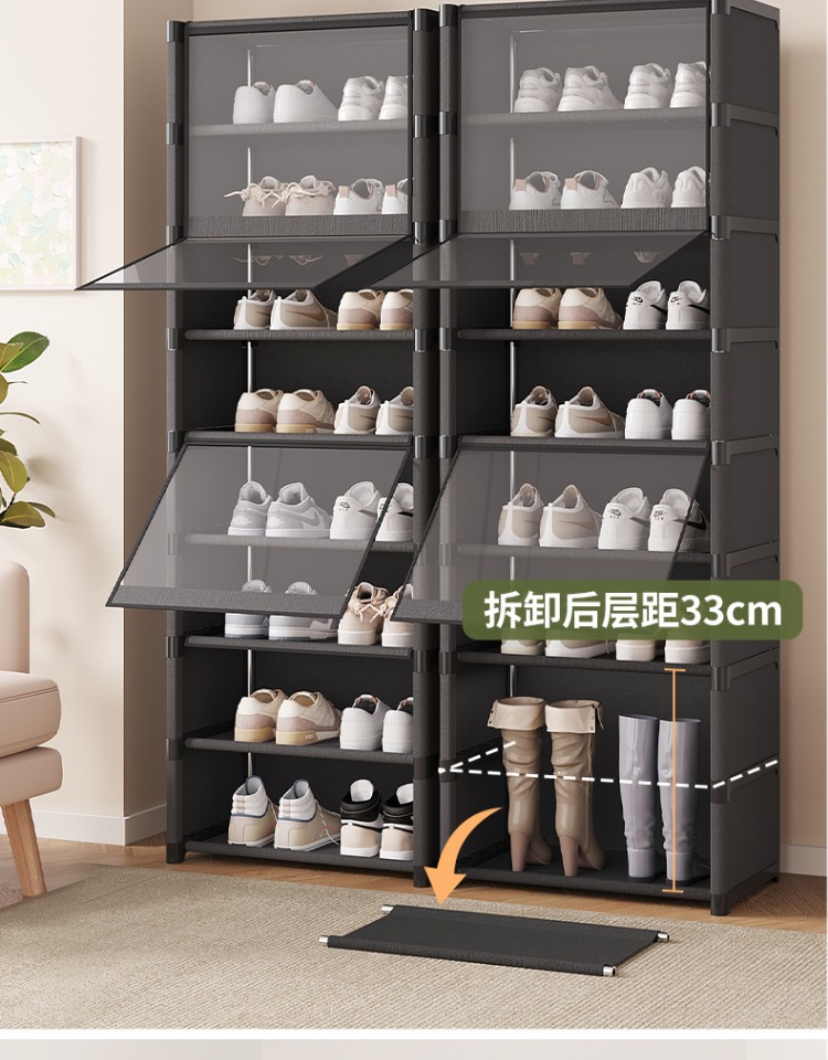 鞋架多层家用门口结实耐用防尘透明鞋子置物架宿舍简易鞋柜收纳详情10