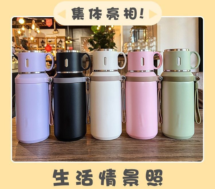 家用保温杯大容量保温水杯女高颜值咖啡杯316不锈钢水杯便携杯子详情8