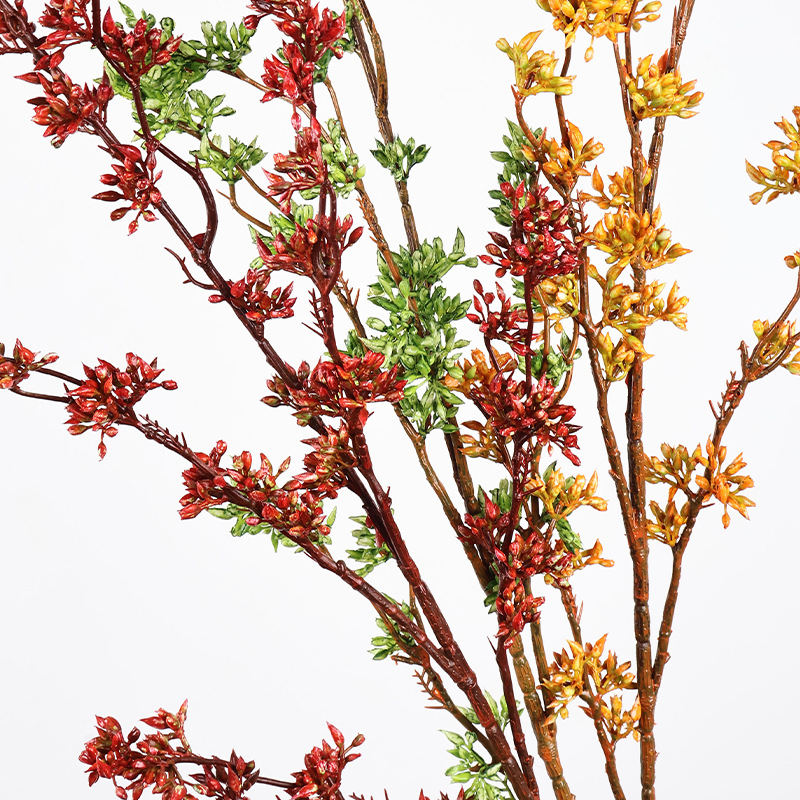 仿真小米果米仔兰插花配材米兰果家居客厅花艺装饰果子枝雪樱果详情11