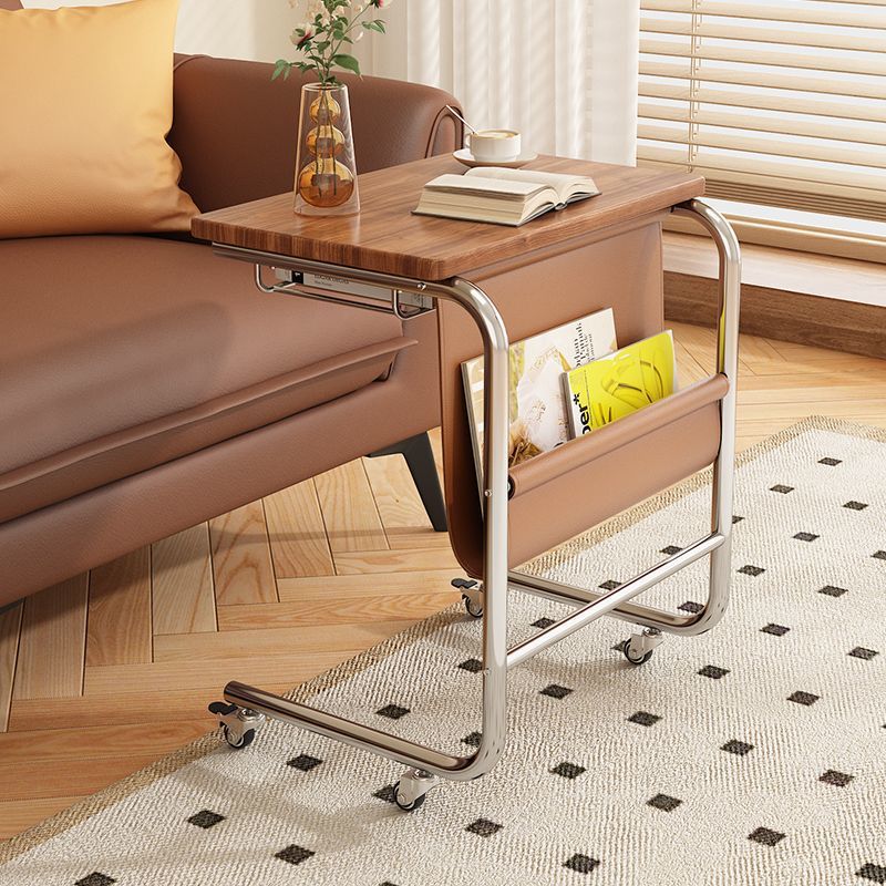 The side table is a simple and modern home table for bedrooms, living rooms, offices, notebooks, and bedside tables. It is a movable small table pic 2