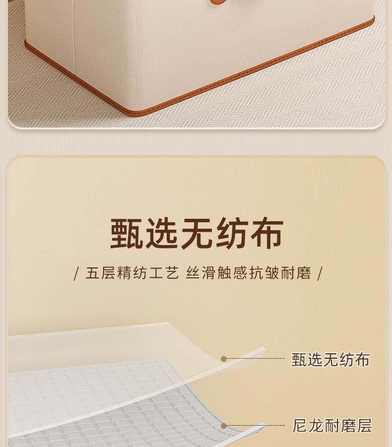 Large-capacity foldable clothing storage box, household dust-proof clothing and quilt organization and storage box with cover pic 6