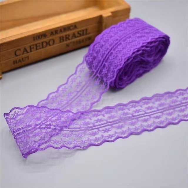 【40 Colors 】 Double-sided non-elastic lace trim, DIY clothing, curtains, sofa sewing, lace trim accessories, 4.5CM pic 27