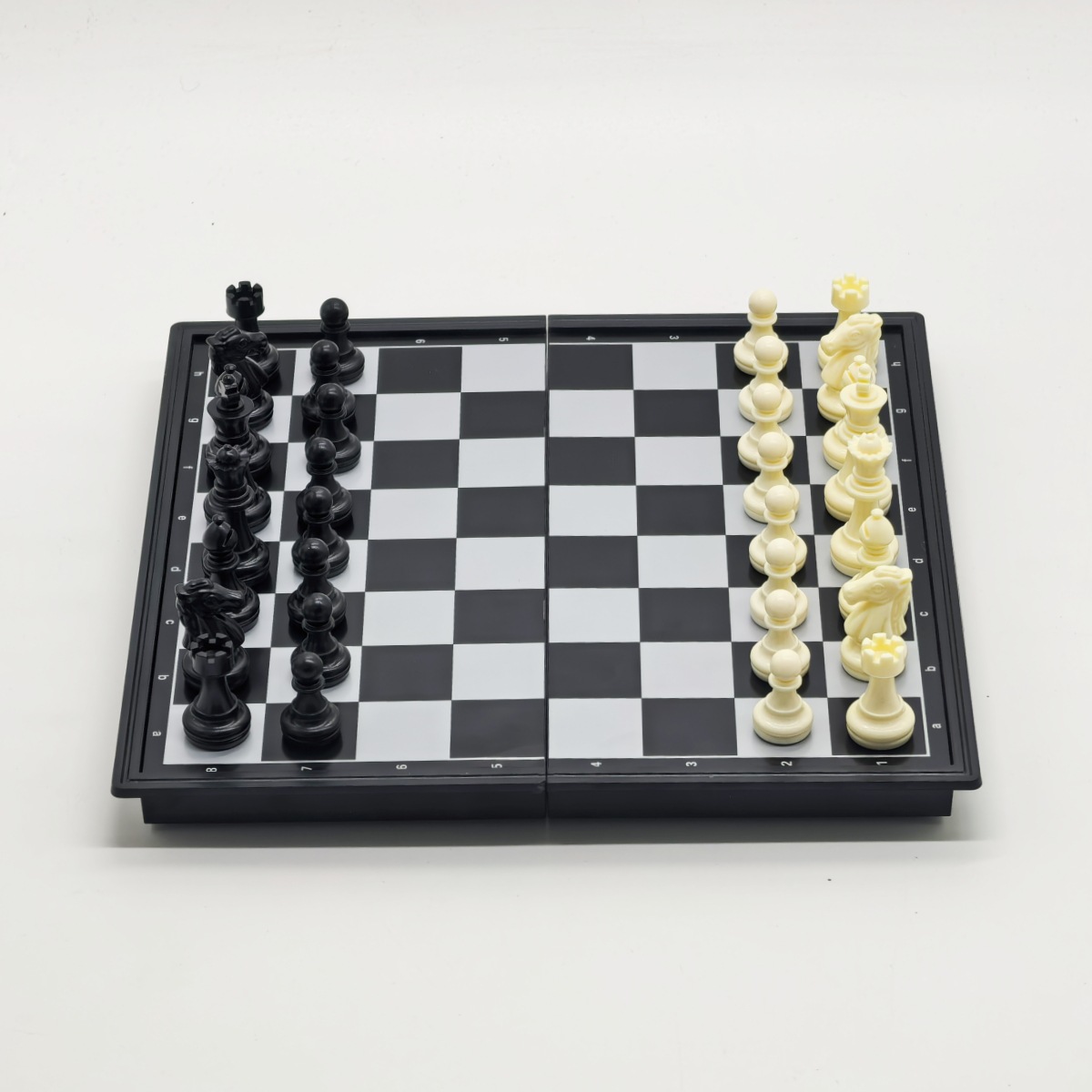 25cm黑白国际象棋磁性折叠棋盘可收纳磁力棋盘益智儿童比赛西洋棋详情8