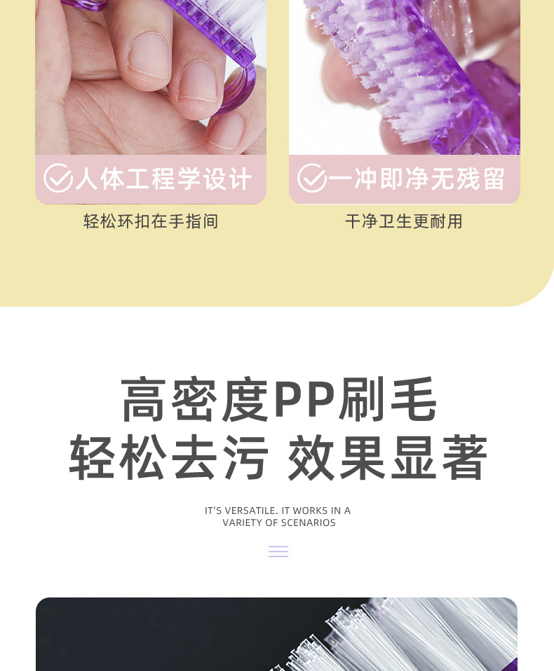 美甲工具指甲刷 塑料粉尘刷美甲刷 美甲工具刷小号牛角刷厂家批发详情6