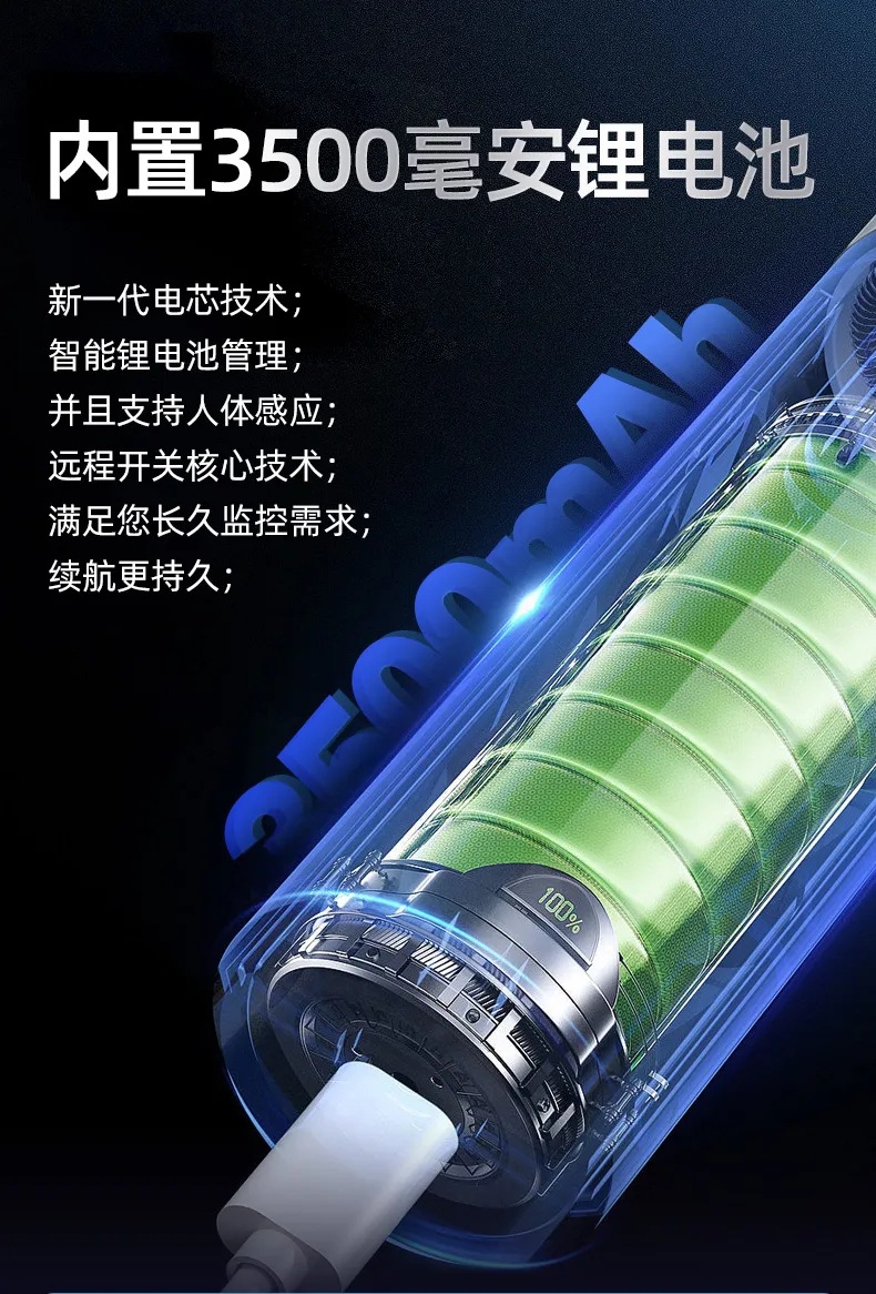 家用无线监控器高清远程监控WiFi人体感应网络摄像头猫眼无死角详情3