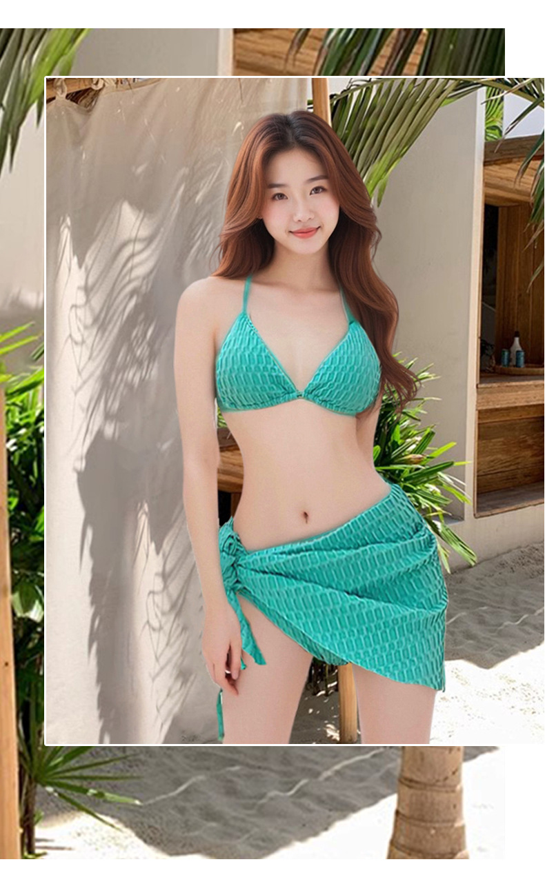 百雅泳衣女士2026新款比基尼泳衣三件套女小胸聚拢遮肉显瘦遮肚性感泳衣分体游泳衣批发详情15