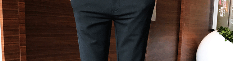Primavera/otoño pantalones de pie slim para hombres versión coreana traje de moda pantalones premium para plankton pantalones casuales para hombres pic 33