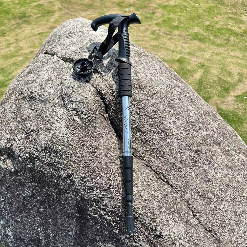 户外旅行登山杖可伸缩老年人四节爬山拐杖铝合金徒步杖拐棍手杖详情13