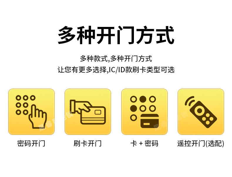 门禁电子门锁消防门磁力锁电插锁套装防火门密码刷卡一体磁吸锁详情3