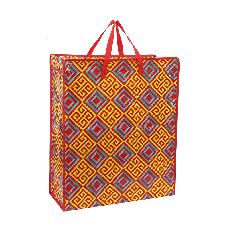 厂家批发衣物收纳袋防水防潮编织袋家用棉被衣服收纳手提打包袋详情11