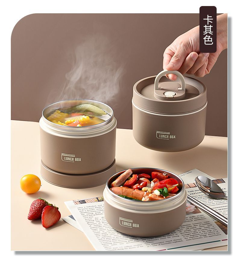 316 stainless steel insulated lunch box, leak-proof sealed insulated bucket, multi-layer lunch box for students to bring to work pic 21