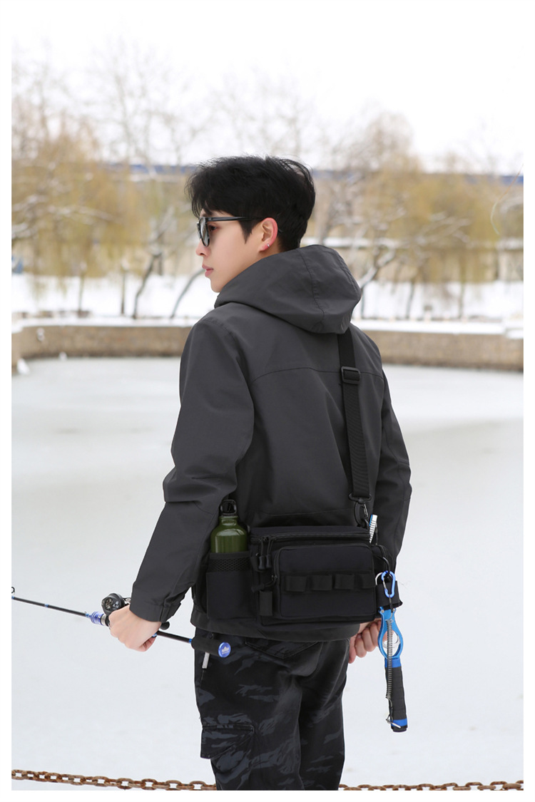 Lu Ya Bag, multi-functional waist bag, single-shoulder backpack, fishing crossbody bag, fishing gear rod bag, fishing storage bag, complete set of equipment pic 21