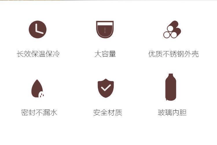 304不锈钢热水瓶暖壶温水瓶开水瓶保温瓶玻璃内胆宿舍家用大容量详情14