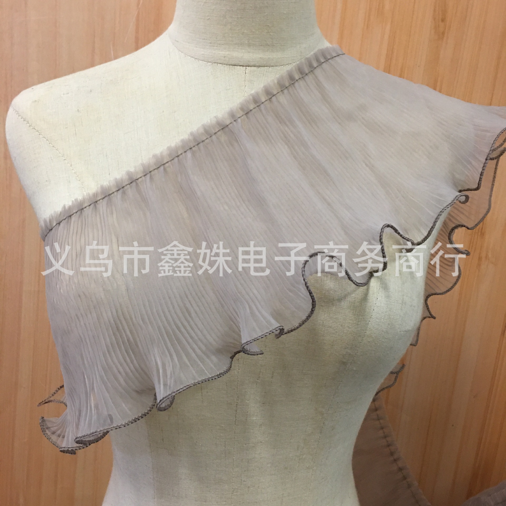 New chiffon pleated lace high-density clothing accessories pic 10