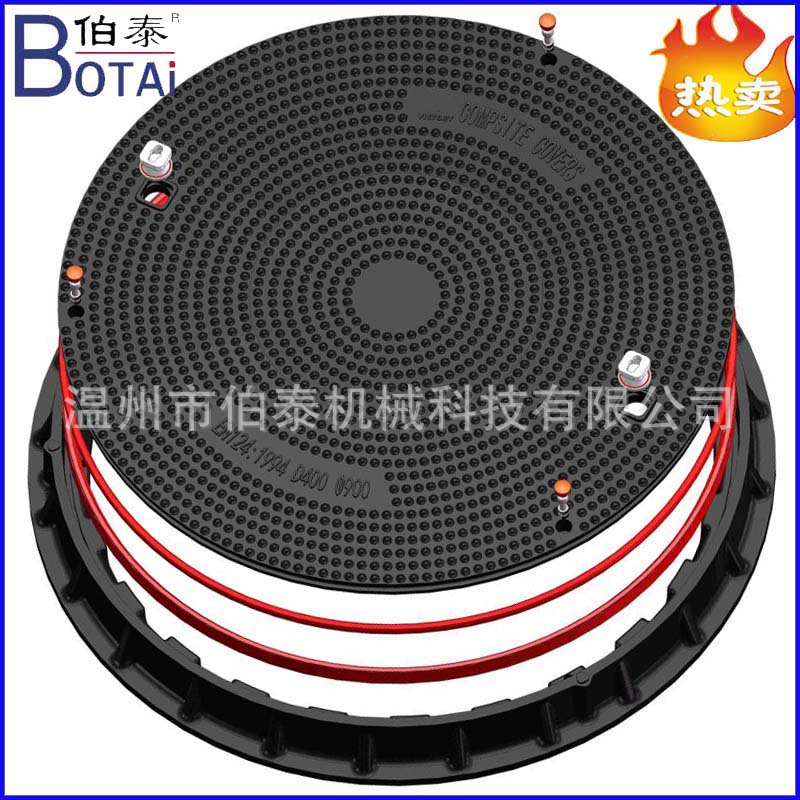 The SMC load-bearing manhole cover for gas stations is made of double-sealed waterproof D400 load-bearing fiberglass reinforced plastic material, which is anti-static, wear-resistant and corrosion-resistant pic 11