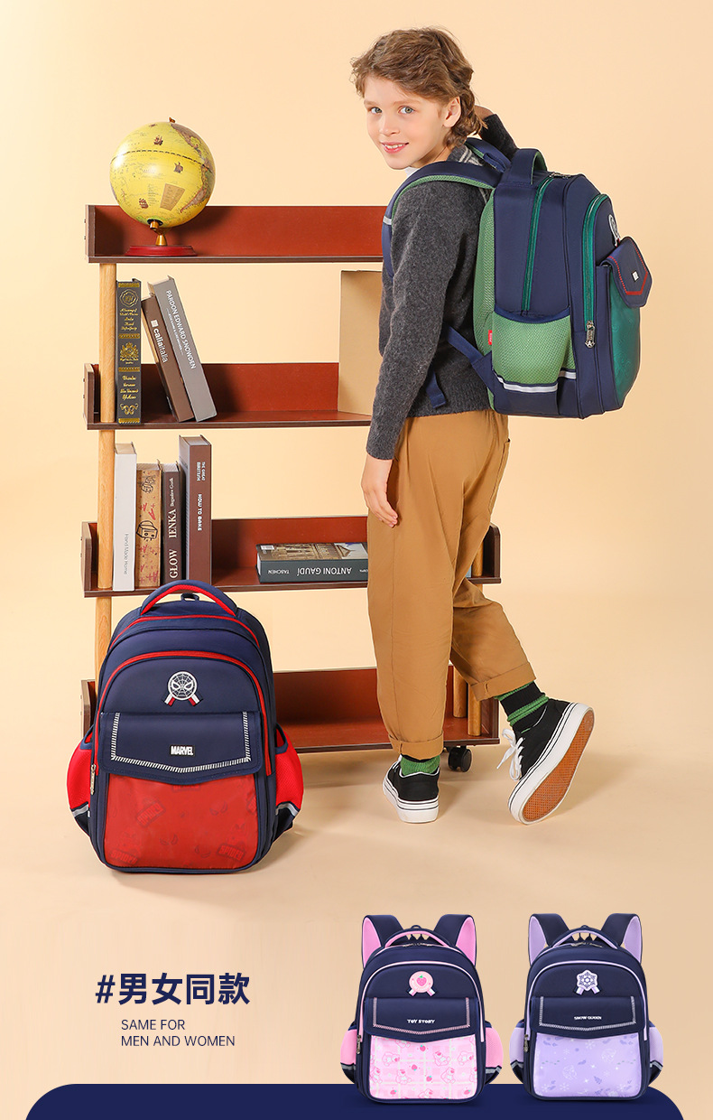 迪士尼书包1-6年级小学生男女孩护脊减负儿童大容量背包双肩包详情3