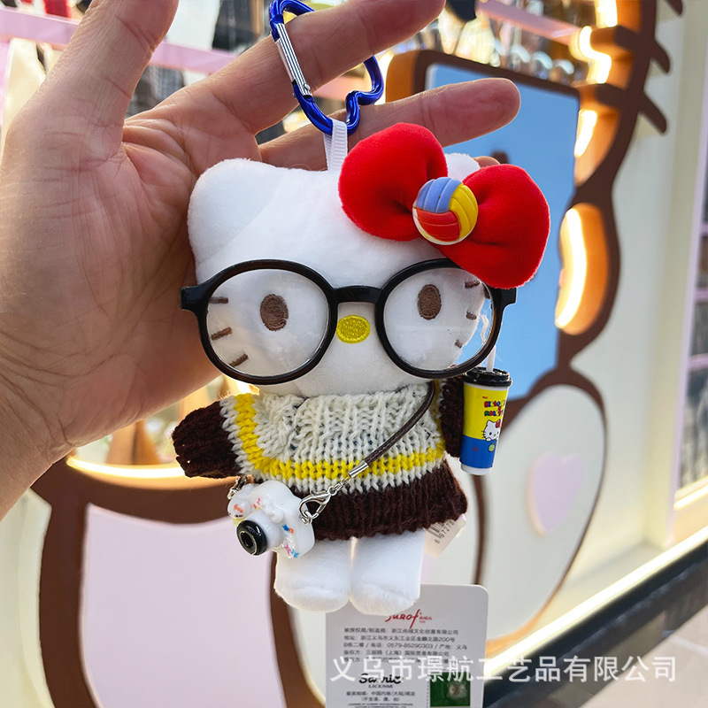 【 Authentic 】hellokitty plush bag Pendant for Girls, KT doll, Birthday gift, kt Cat pic 11