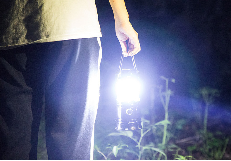 【 Same-day stock direct Delivery 】 Solar camping lamps, outdoor horse lanterns, charging lamps, multi-functional camping night market stalls pic 5