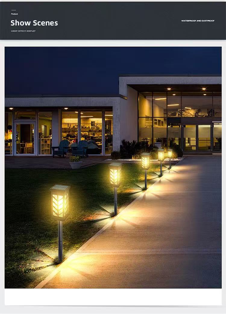 Outdoor solar courtyard ground socket lamp, waterproof, easy to install, long-lasting, intelligent light-controlled night lighting street lamp pic 6
