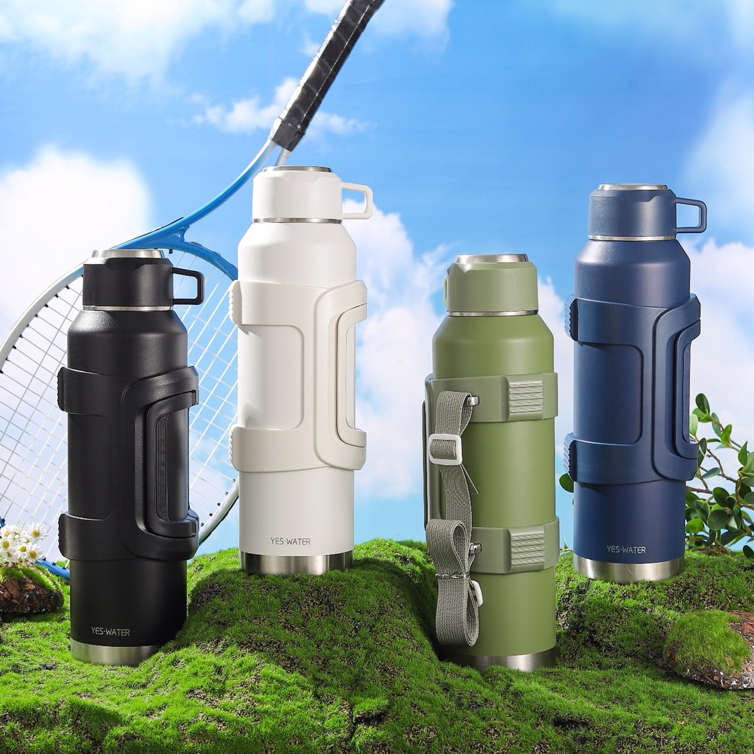 1800ml304 stainless steel large-capacity outdoor mountain climbing and cycling sports water bottle pic 2