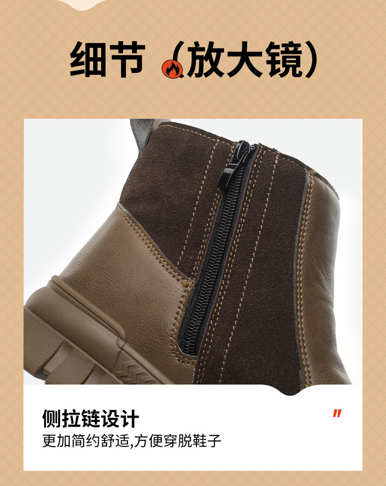 冬季羊毛劳保鞋男防砸轻便塑包头防护鞋防寒保暖加棉工作鞋工地鞋防滑劳友男士劳保鞋批发详情14